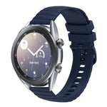 Correia de Relógio em Silicone Cor Sólida com Padrão de Pontos Ondulados 22mm, Para Samsung Galaxy Watch3 45mm, Para Samsung Galaxy Watch 46mm, Para Samsung Gear S3 Classic, Para Samsung Gear S3 Frontier