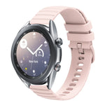 Correia de Relógio em Silicone Cor Sólida com Padrão de Pontos Ondulados 22mm, Para Samsung Galaxy Watch3 45mm, Para Samsung Galaxy Watch 46mm, Para Samsung Gear S3 Classic, Para Samsung Gear S3 Frontier