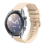 Correia de Relógio em Silicone Cor Sólida com Padrão de Pontos Ondulados 22mm, Para Samsung Galaxy Watch3 45mm, Para Samsung Galaxy Watch 46mm, Para Samsung Gear S3 Classic, Para Samsung Gear S3 Frontier