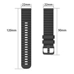 Correia de Relógio em Silicone Cor Sólida com Padrão de Pontos Ondulados 22mm, Para Samsung Galaxy Watch3 45mm, Para Samsung Galaxy Watch 46mm, Para Samsung Gear S3 Classic, Para Samsung Gear S3 Frontier