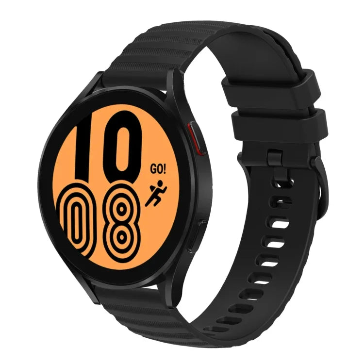 Correia de Relógio em Silicone Cor Sólida com Padrão de Pontos Ondulados 22mm, Para Samsung Galaxy Watch3 45mm, Para Samsung Galaxy Watch 46mm, Para Samsung Gear S3 Classic, Para Samsung Gear S3 Frontier