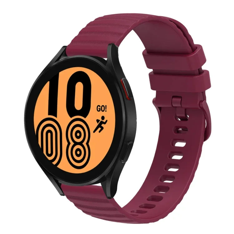 Correia de Relógio em Silicone Cor Sólida com Padrão de Pontos Ondulados 22mm, Para Samsung Galaxy Watch3 45mm, Para Samsung Galaxy Watch 46mm, Para Samsung Gear S3 Classic, Para Samsung Gear S3 Frontier