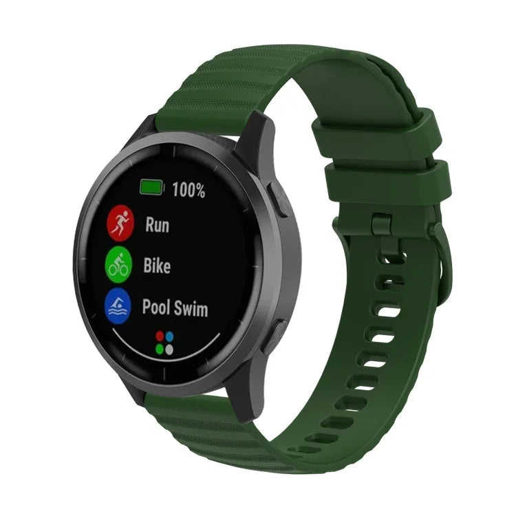 Correia de Relógio em Silicone Cor Sólida com Padrão de Pontos Ondulados 22mm, Para Samsung Galaxy Watch3 45mm, Para Samsung Galaxy Watch 46mm, Para Samsung Gear S3 Classic, Para Samsung Gear S3 Frontier