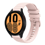 Correia de Relógio em Silicone Cor Sólida com Padrão de Pontos Ondulados 22mm, Para Samsung Galaxy Watch3 45mm, Para Samsung Galaxy Watch 46mm, Para Samsung Gear S3 Classic, Para Samsung Gear S3 Frontier