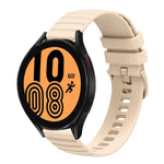 Correia de Relógio em Silicone Cor Sólida com Padrão de Pontos Ondulados 22mm, Para Samsung Galaxy Watch3 45mm, Para Samsung Galaxy Watch 46mm, Para Samsung Gear S3 Classic, Para Samsung Gear S3 Frontier