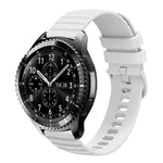 Correia de Relógio em Silicone Cor Sólida com Padrão de Pontos Ondulados 22mm, Para Samsung Galaxy Watch3 45mm, Para Samsung Galaxy Watch 46mm, Para Samsung Gear S3 Classic, Para Samsung Gear S3 Frontier