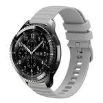Correia de Relógio em Silicone Cor Sólida com Padrão de Pontos Ondulados 22mm, Para Samsung Galaxy Watch3 45mm, Para Samsung Galaxy Watch 46mm, Para Samsung Gear S3 Classic, Para Samsung Gear S3 Frontier