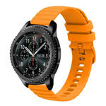 Correia de Relógio em Silicone Cor Sólida com Padrão de Pontos Ondulados 22mm, Para Samsung Galaxy Watch3 45mm, Para Samsung Galaxy Watch 46mm, Para Samsung Gear S3 Classic, Para Samsung Gear S3 Frontier