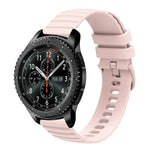 Correia de Relógio em Silicone Cor Sólida com Padrão de Pontos Ondulados 22mm, Para Samsung Galaxy Watch3 45mm, Para Samsung Galaxy Watch 46mm, Para Samsung Gear S3 Classic, Para Samsung Gear S3 Frontier
