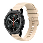 Correia de Relógio em Silicone Cor Sólida com Padrão de Pontos Ondulados 22mm, Para Samsung Galaxy Watch3 45mm, Para Samsung Galaxy Watch 46mm, Para Samsung Gear S3 Classic, Para Samsung Gear S3 Frontier