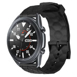 Pulseira de silicone cor sólida com padrão de futebol 22mm, Para Samsung Galaxy Watch3 45mm, Para Samsung Galaxy Watch 46mm, Para Samsung Gear S3 Classic, Para Samsung Gear S3 Frontier