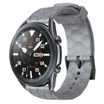 Pulseira de silicone cor sólida com padrão de futebol 22mm, Para Samsung Galaxy Watch3 45mm, Para Samsung Galaxy Watch 46mm, Para Samsung Gear S3 Classic, Para Samsung Gear S3 Frontier