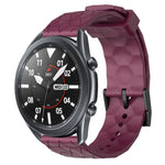 Pulseira de silicone cor sólida com padrão de futebol 22mm, Para Samsung Galaxy Watch3 45mm, Para Samsung Galaxy Watch 46mm, Para Samsung Gear S3 Classic, Para Samsung Gear S3 Frontier
