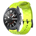 Pulseira de silicone cor sólida com padrão de futebol 22mm, Para Samsung Galaxy Watch3 45mm, Para Samsung Galaxy Watch 46mm, Para Samsung Gear S3 Classic, Para Samsung Gear S3 Frontier