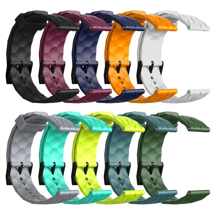 Pulseira de silicone cor sólida com padrão de futebol 22mm, Para Samsung Galaxy Watch3 45mm, Para Samsung Galaxy Watch 46mm, Para Samsung Gear S3 Classic, Para Samsung Gear S3 Frontier