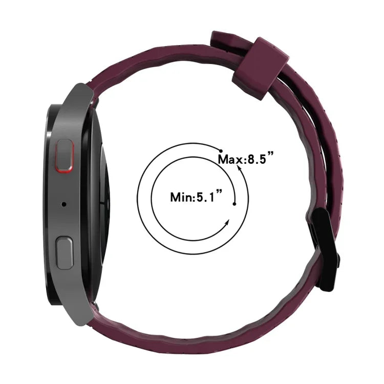 Pulseira de silicone cor sólida com padrão de futebol 22mm, Para Samsung Galaxy Watch3 45mm, Para Samsung Galaxy Watch 46mm, Para Samsung Gear S3 Classic, Para Samsung Gear S3 Frontier