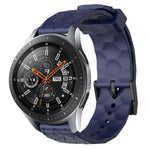 Pulseira de silicone cor sólida com padrão de futebol 22mm, Para Samsung Galaxy Watch3 45mm, Para Samsung Galaxy Watch 46mm, Para Samsung Gear S3 Classic, Para Samsung Gear S3 Frontier