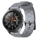 Pulseira de silicone cor sólida com padrão de futebol 22mm, Para Samsung Galaxy Watch3 45mm, Para Samsung Galaxy Watch 46mm, Para Samsung Gear S3 Classic, Para Samsung Gear S3 Frontier