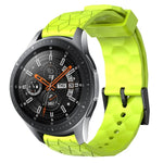 Pulseira de silicone cor sólida com padrão de futebol 22mm, Para Samsung Galaxy Watch3 45mm, Para Samsung Galaxy Watch 46mm, Para Samsung Gear S3 Classic, Para Samsung Gear S3 Frontier