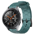 Pulseira de silicone cor sólida com padrão de futebol 22mm, Para Samsung Galaxy Watch3 45mm, Para Samsung Galaxy Watch 46mm, Para Samsung Gear S3 Classic, Para Samsung Gear S3 Frontier