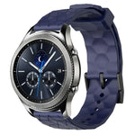 Pulseira de silicone cor sólida com padrão de futebol 22mm, Para Samsung Galaxy Watch3 45mm, Para Samsung Galaxy Watch 46mm, Para Samsung Gear S3 Classic, Para Samsung Gear S3 Frontier