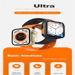 Relógio Inteligente S8 Ultra de 1,81 polegadas com Ecrã a Cores, Suporta Monitorização da Frequência Cardíaca / Pressão Arterial