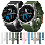 20mm Lady's Silicone Watch Band With Lace Punch, For Garmin Fenix 7S, For Garmin Fenix 7S Solar, For Garmin Fenix 7S Sapphire Solar, For Garmin Instinct 2S, For Garmin Fenix 6S, For Garmin Fenix 6S Pro