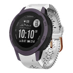 20mm Lady's Silicone Watch Band With Lace Punch, For Garmin Fenix 7S, For Garmin Fenix 7S Solar, For Garmin Fenix 7S Sapphire Solar, For Garmin Instinct 2S, For Garmin Fenix 6S, For Garmin Fenix 6S Pro