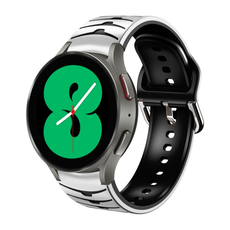 Bracelete de relógio em silicone com textura curva, para Samsung Galaxy Watch 4 44mm, para Samsung Galaxy Watch 4 40mm, para Samsung Galaxy Watch 4 Classic 42mm