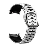 Bracelete de relógio em silicone com textura curva, para Samsung Galaxy Watch 4 44mm, para Samsung Galaxy Watch 4 40mm, para Samsung Galaxy Watch 4 Classic 42mm