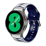 Bracelete de relógio em silicone com textura curva, para Samsung Galaxy Watch 4 44mm, para Samsung Galaxy Watch 4 40mm, para Samsung Galaxy Watch 4 Classic 42mm