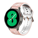 Bracelete de relógio em silicone com textura curva, para Samsung Galaxy Watch 4 44mm, para Samsung Galaxy Watch 4 40mm, para Samsung Galaxy Watch 4 Classic 42mm