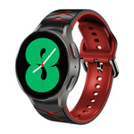 Bracelete de relógio em silicone com textura curva, para Samsung Galaxy Watch 4 44mm, para Samsung Galaxy Watch 4 40mm, para Samsung Galaxy Watch 4 Classic 42mm