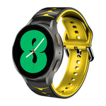 Bracelete de relógio em silicone com textura curva, para Samsung Galaxy Watch 4 44mm, para Samsung Galaxy Watch 4 40mm, para Samsung Galaxy Watch 4 Classic 42mm