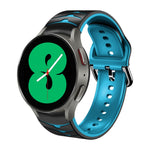 Bracelete de relógio em silicone com textura curva, para Samsung Galaxy Watch 4 44mm, para Samsung Galaxy Watch 4 40mm, para Samsung Galaxy Watch 4 Classic 42mm