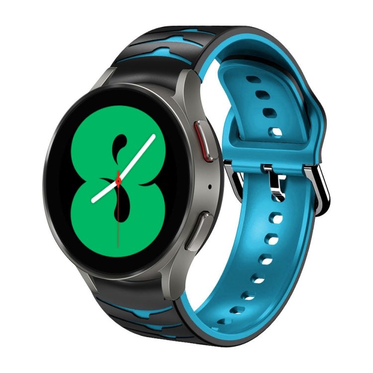 Bracelete de relógio em silicone com textura curva, para Samsung Galaxy Watch 4 44mm, para Samsung Galaxy Watch 4 40mm, para Samsung Galaxy Watch 4 Classic 42mm