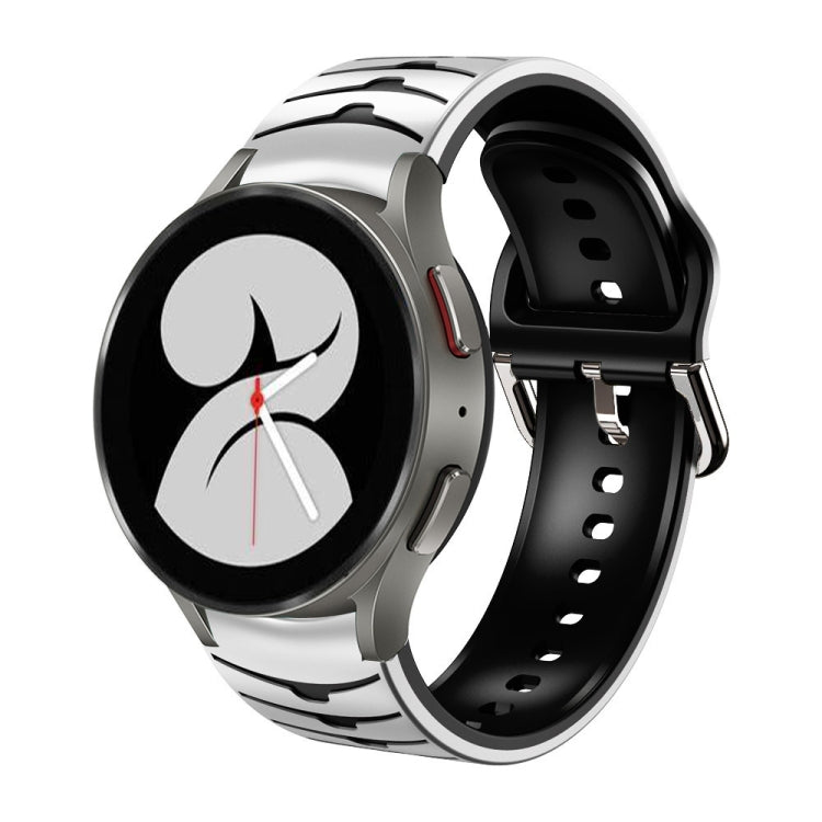 Bracelete de relógio em silicone com textura curva, para Samsung Galaxy Watch 4 44mm, para Samsung Galaxy Watch 4 40mm, para Samsung Galaxy Watch 4 Classic 42mm
