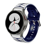 Bracelete de relógio em silicone com textura curva, para Samsung Galaxy Watch 4 44mm, para Samsung Galaxy Watch 4 40mm, para Samsung Galaxy Watch 4 Classic 42mm