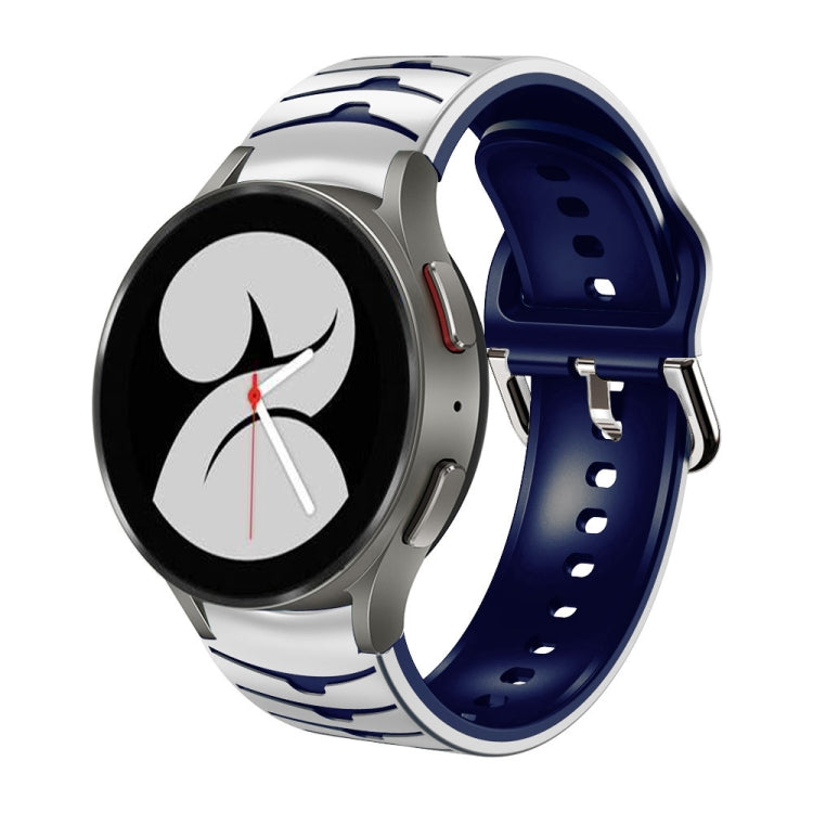 Bracelete de relógio em silicone com textura curva, para Samsung Galaxy Watch 4 44mm, para Samsung Galaxy Watch 4 40mm, para Samsung Galaxy Watch 4 Classic 42mm