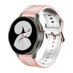 Bracelete de relógio em silicone com textura curva, para Samsung Galaxy Watch 4 44mm, para Samsung Galaxy Watch 4 40mm, para Samsung Galaxy Watch 4 Classic 42mm