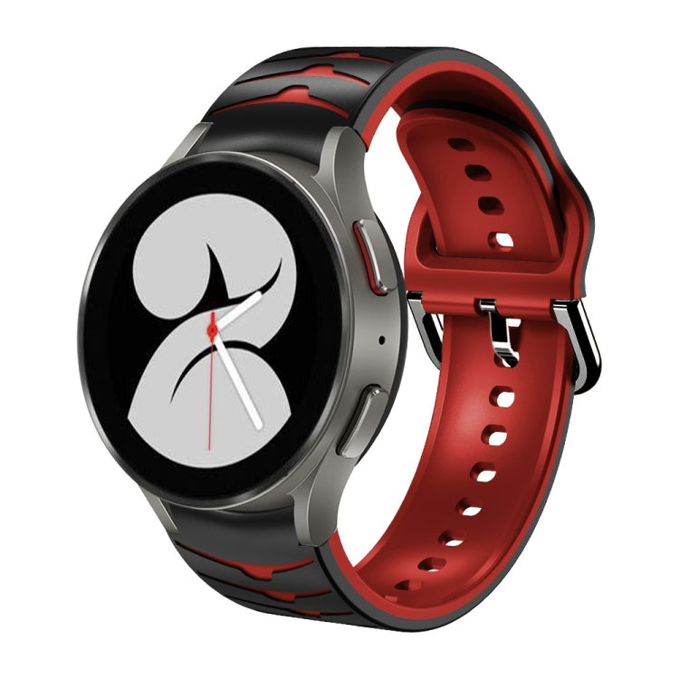 Bracelete de relógio em silicone com textura curva, para Samsung Galaxy Watch 4 44mm, para Samsung Galaxy Watch 4 40mm, para Samsung Galaxy Watch 4 Classic 42mm