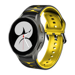 Bracelete de relógio em silicone com textura curva, para Samsung Galaxy Watch 4 44mm, para Samsung Galaxy Watch 4 40mm, para Samsung Galaxy Watch 4 Classic 42mm