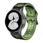 Bracelete de relógio em silicone com textura curva, para Samsung Galaxy Watch 4 44mm, para Samsung Galaxy Watch 4 40mm, para Samsung Galaxy Watch 4 Classic 42mm