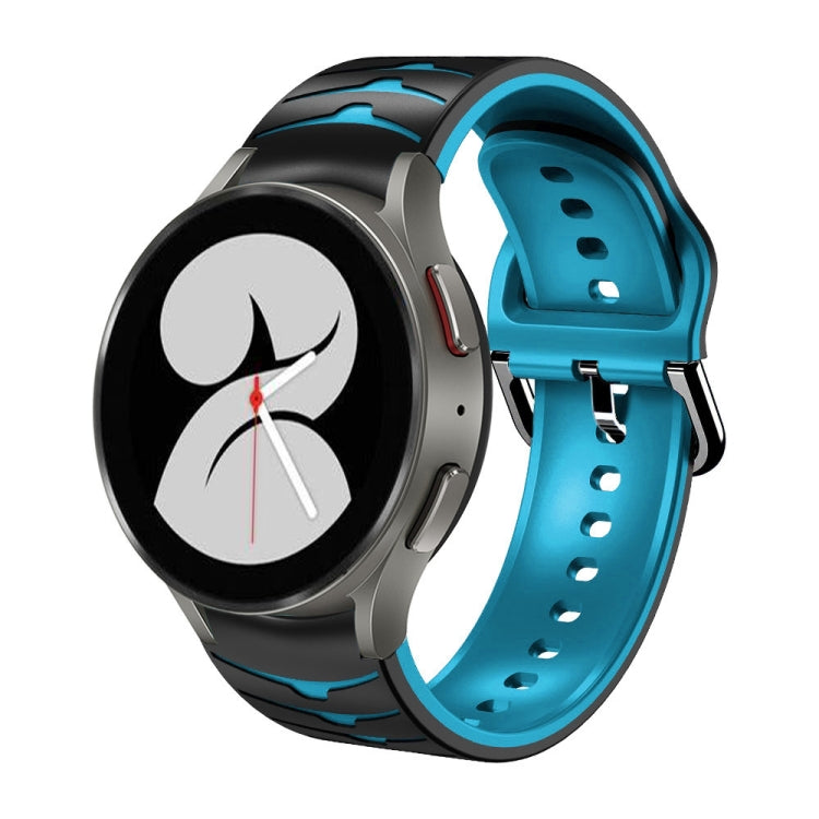 Bracelete de relógio em silicone com textura curva, para Samsung Galaxy Watch 4 44mm, para Samsung Galaxy Watch 4 40mm, para Samsung Galaxy Watch 4 Classic 42mm