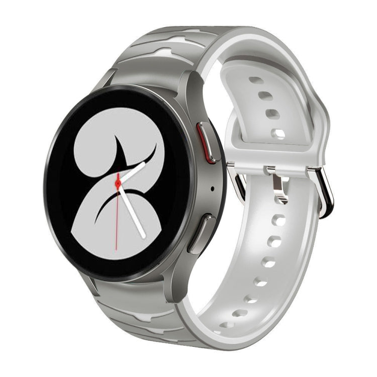 Bracelete de relógio em silicone com textura curva, para Samsung Galaxy Watch 4 44mm, para Samsung Galaxy Watch 4 40mm, para Samsung Galaxy Watch 4 Classic 42mm