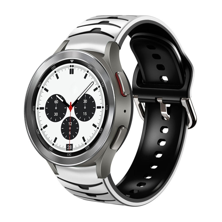Bracelete de relógio em silicone com textura curva, para Samsung Galaxy Watch 4 44mm, para Samsung Galaxy Watch 4 40mm, para Samsung Galaxy Watch 4 Classic 42mm