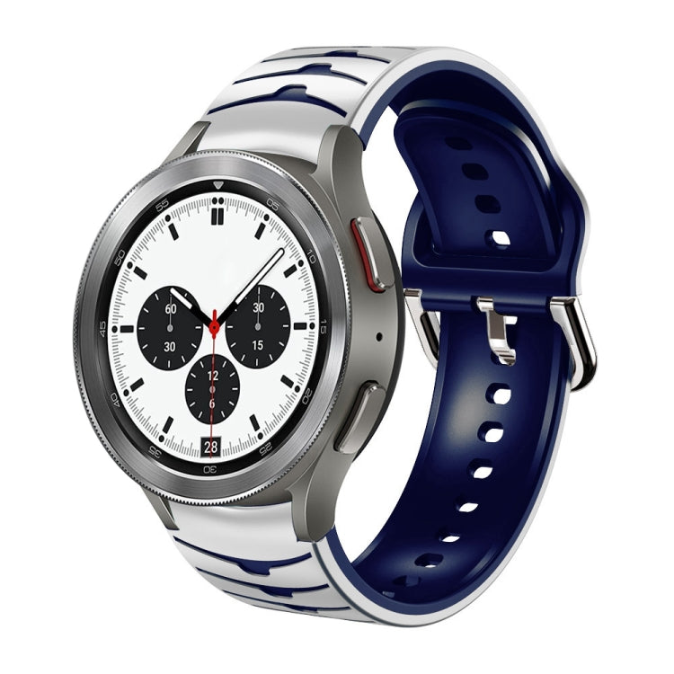 Bracelete de relógio em silicone com textura curva, para Samsung Galaxy Watch 4 44mm, para Samsung Galaxy Watch 4 40mm, para Samsung Galaxy Watch 4 Classic 42mm