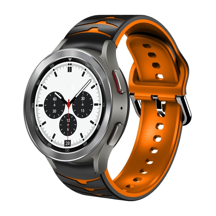 Bracelete de relógio em silicone com textura curva, para Samsung Galaxy Watch 4 44mm, para Samsung Galaxy Watch 4 40mm, para Samsung Galaxy Watch 4 Classic 42mm