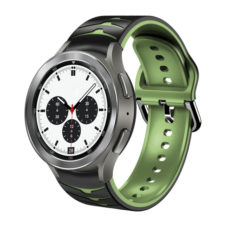 Bracelete de relógio em silicone com textura curva, para Samsung Galaxy Watch 4 44mm, para Samsung Galaxy Watch 4 40mm, para Samsung Galaxy Watch 4 Classic 42mm
