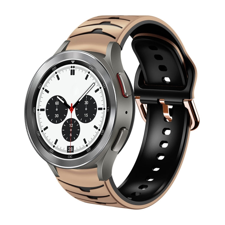 Bracelete de relógio em silicone com textura curva, para Samsung Galaxy Watch 4 44mm, para Samsung Galaxy Watch 4 40mm, para Samsung Galaxy Watch 4 Classic 42mm